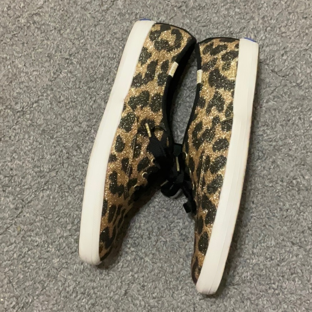 Keds for Kate Spade Glitter Leopard Print Sneakers - Picture 3 of 5